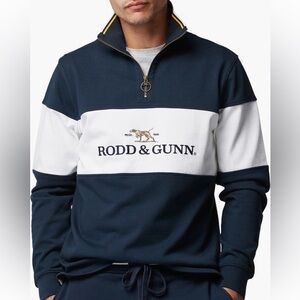 Rodd & Gunn Navy White
Foresters Peak Quarter
Zip Pullover Sweatshirt SZ SM NWT